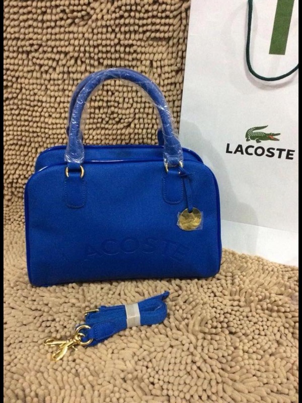Handbag Lacoste Red in Synthetic - 31200706
